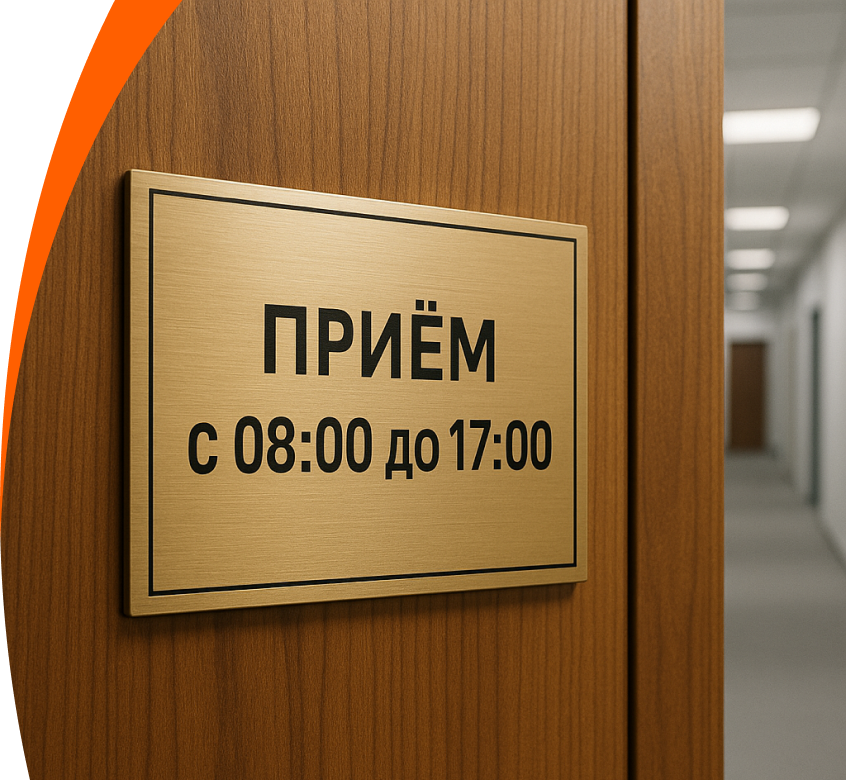 Изготовление табличек на дверь