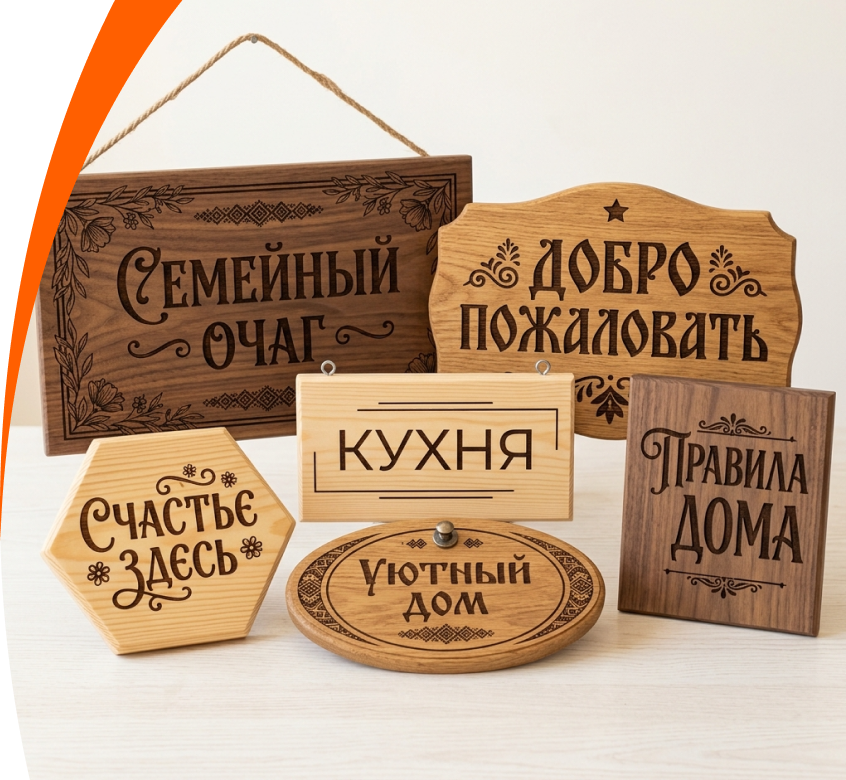 Изготовление деревянных табличек